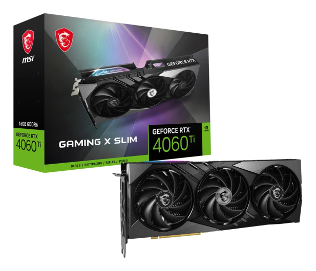 MSI GeForce RTX 4060 Ti Gaming X SLIM 16GB GDDR6 - 1162038 - zdjęcie